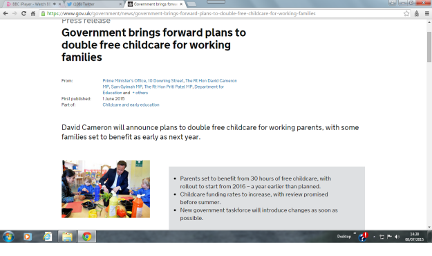 30 hrs childcare promise